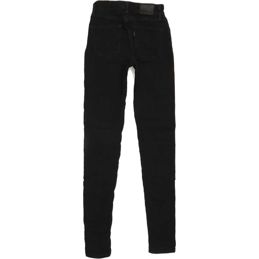 Levi's 721 High Rise Women Black Skinny Stretch Jeans W24 L32