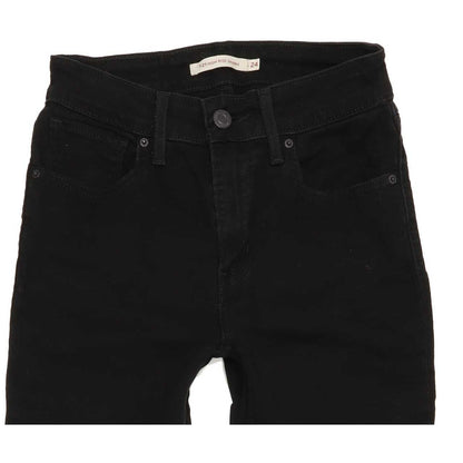 Levi's 721 High Rise Women Black Skinny Stretch Jeans W24 L32