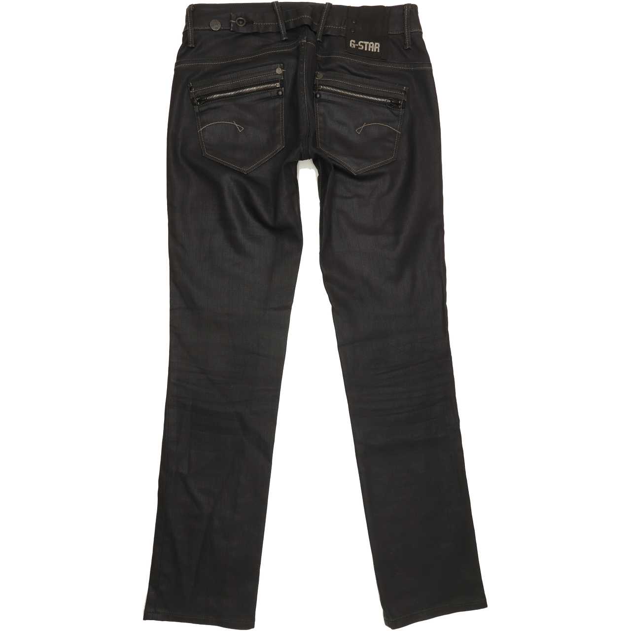 G-Star Women Black Straight Slim Jeans W28 L31