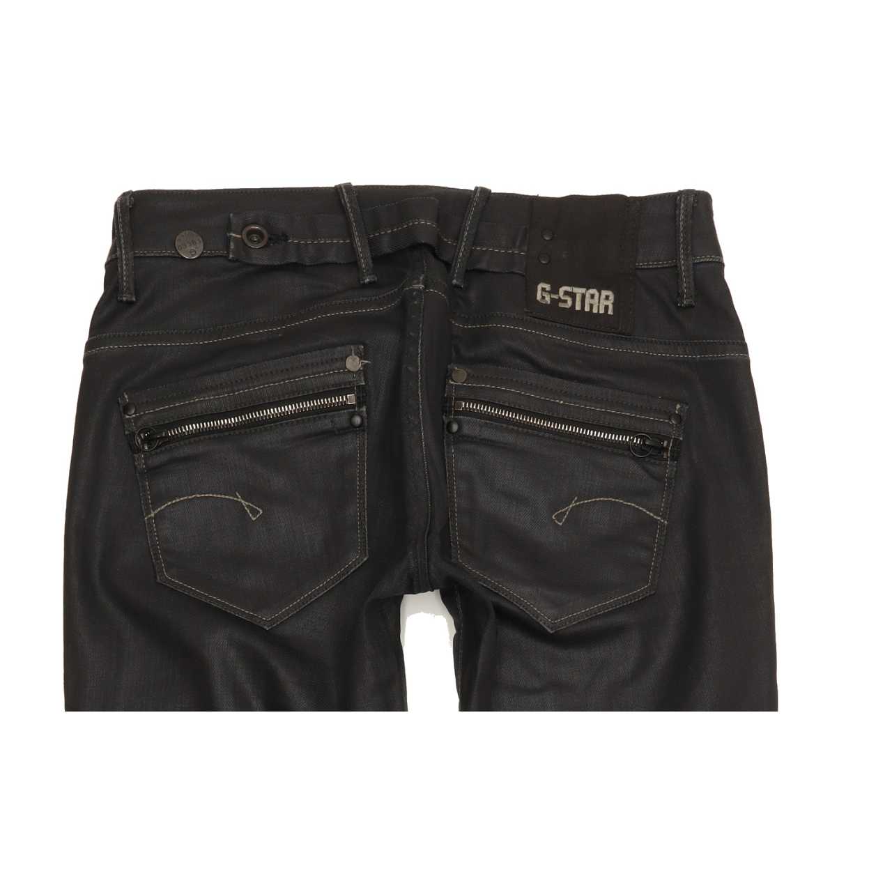 G-Star Women Black Straight Slim Jeans W28 L31