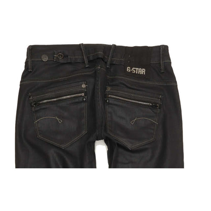 G-Star Women Black Straight Slim Jeans W28 L31