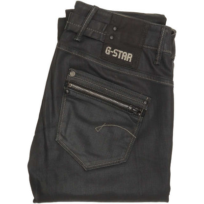 G-Star Women Black Straight Slim Jeans W28 L31