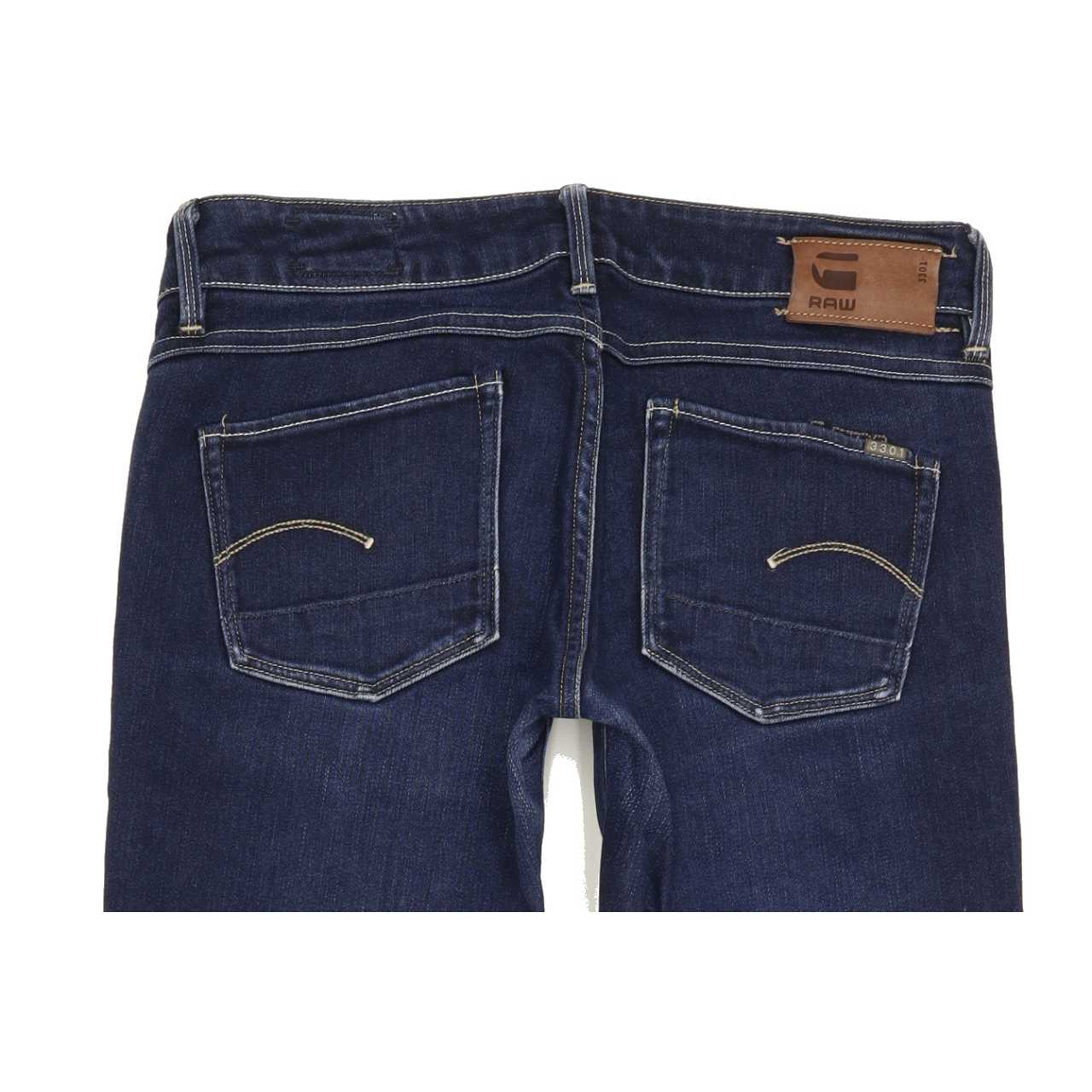 G-Star 3301 Women Blue Straight Slim Jeans W29 L26