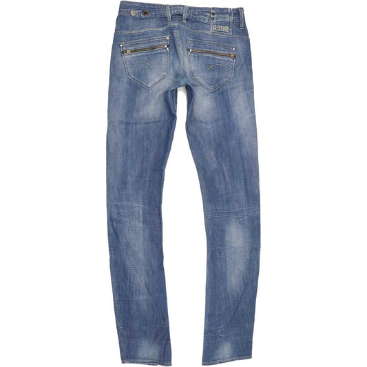 G-Star Corvet Women Blue Skinny Slim Stretch Jeans W29 L32