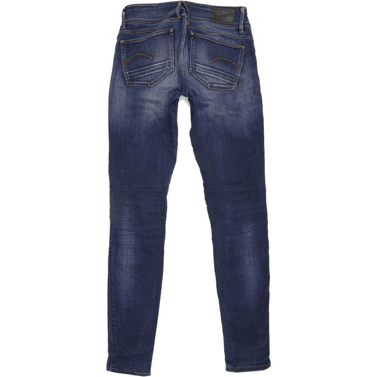 G-Star Lynn Mid Women Blue Skinny Slim Stretch Jeans W27 L32