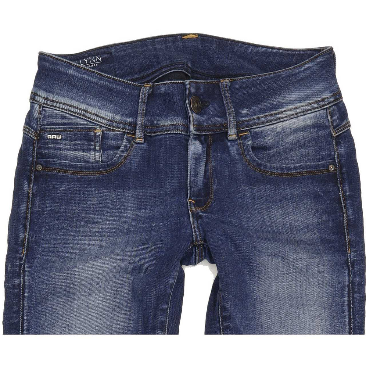 G-Star Lynn Mid Women Blue Skinny Slim Stretch Jeans W27 L32
