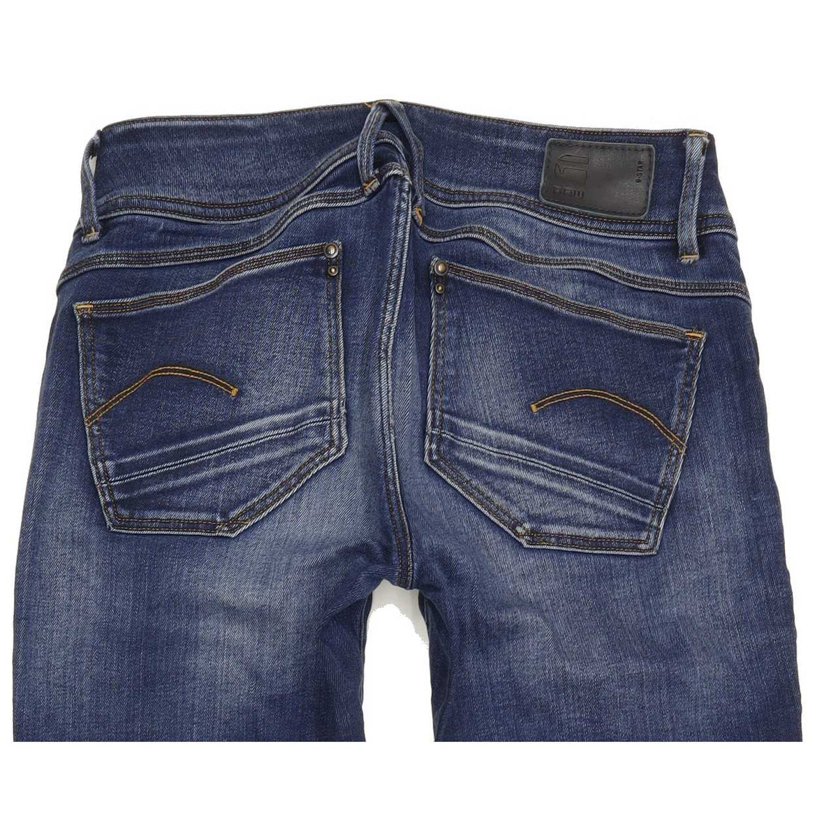 G-Star Lynn Mid Women Blue Skinny Slim Stretch Jeans W27 L32