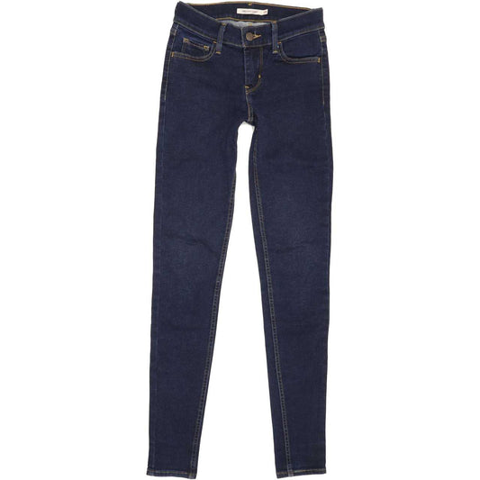 Levi's 710 Women Blue Skinny Regular Stretch Jeans W25 L30