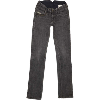 Diesel Liv Special Women Charcoal Straight Slim Stretch Jeans W27 L32