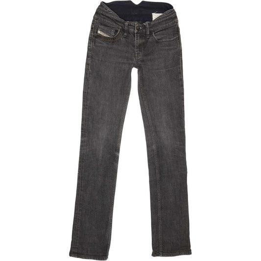 Diesel Liv Special Women Charcoal Straight Slim Stretch Jeans W27 L32