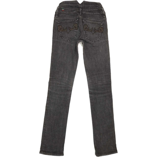 Diesel Liv Special Women Charcoal Straight Slim Stretch Jeans W27 L32