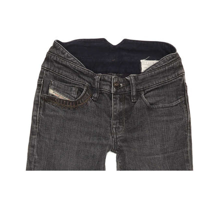 Diesel Liv Special Women Charcoal Straight Slim Stretch Jeans W27 L32