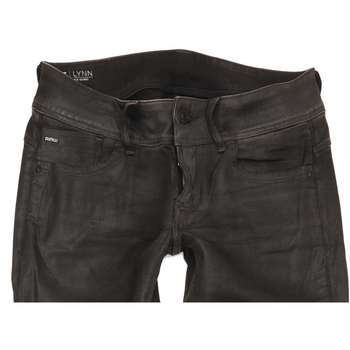 G-Star Lynn Mid Women Grey Skinny Slim Stretch Jeans W29 L32