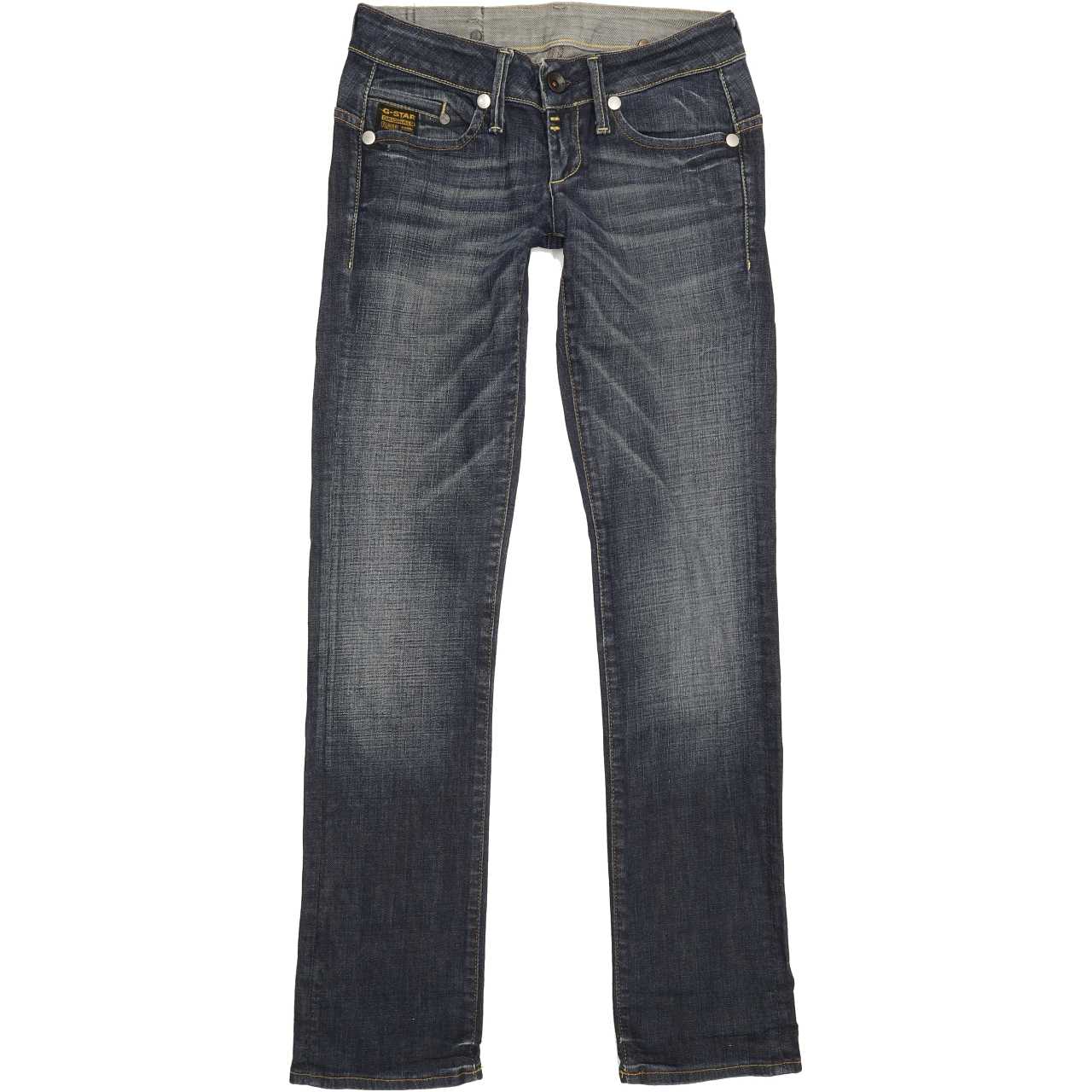 G-Star Midge Women Blue Straight Slim Stretch Jeans W26 L31