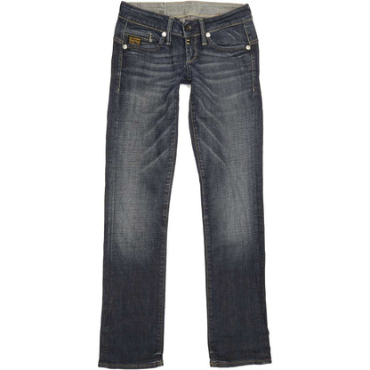 G-Star Midge Women Blue Straight Slim Stretch Jeans W26 L31