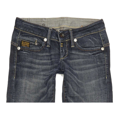 G-Star Midge Women Blue Straight Slim Stretch Jeans W26 L31
