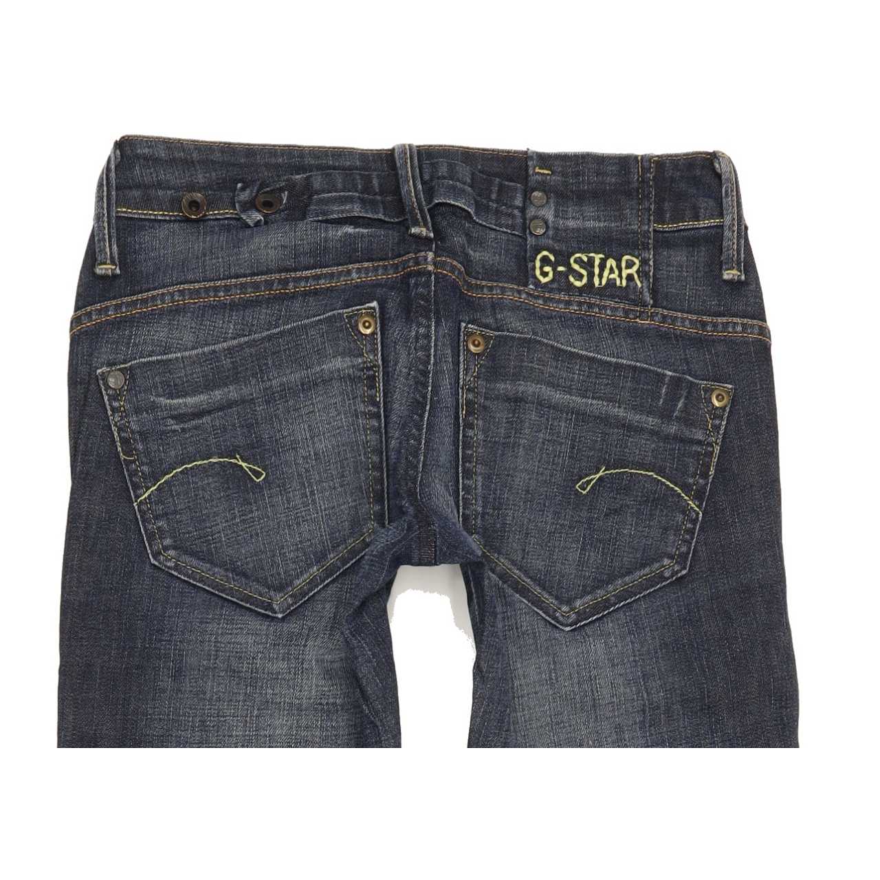 G-Star Midge Women Blue Straight Slim Stretch Jeans W26 L31