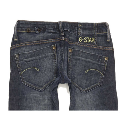 G-Star Midge Women Blue Straight Slim Stretch Jeans W26 L31