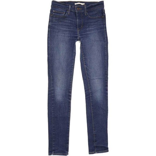 Levi's Slimming Women Blue Skinny Regular Stretch Jeans W28 L31