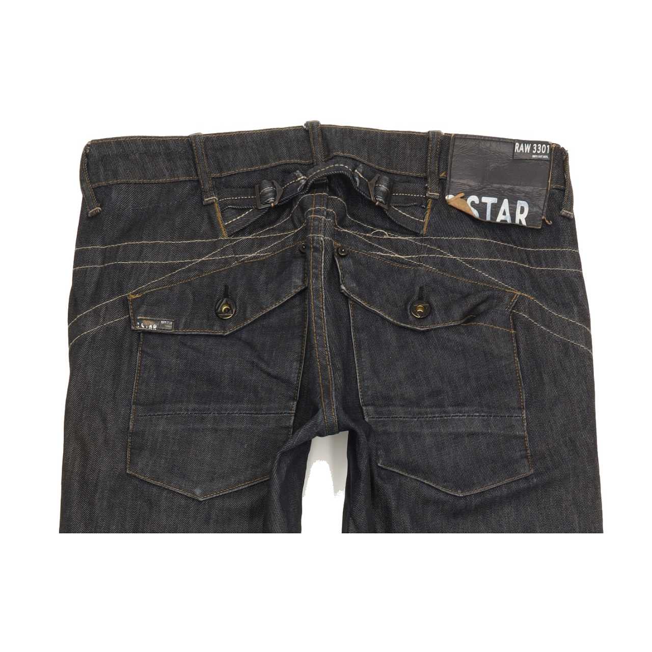 G-Star Men Blue Straight Regular Jeans W28 L31