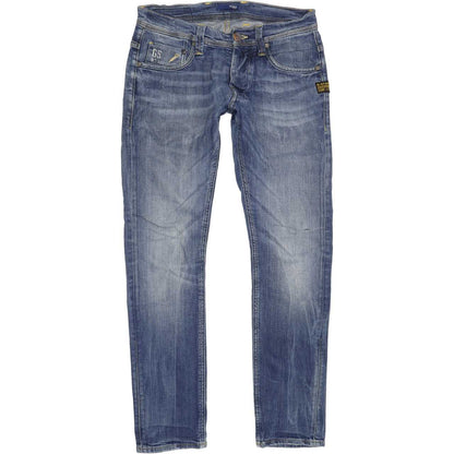 G-Star Defend Men Blue Straight Slim Stretch Jeans W30 L30