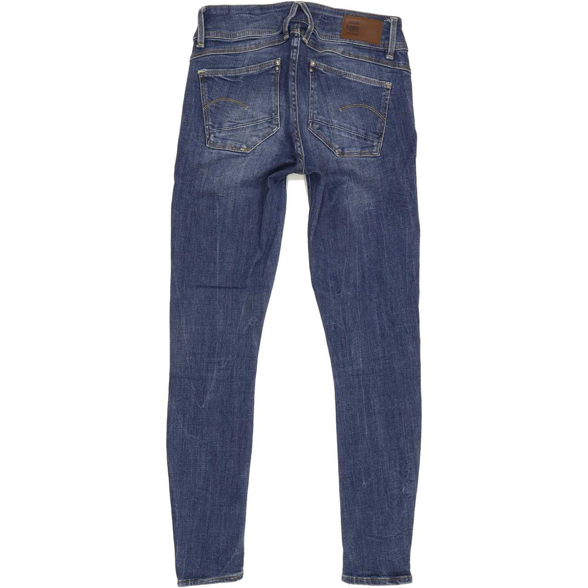 G-Star Lynn Mid Women Blue Skinny Slim Stretch Jeans W26 L27