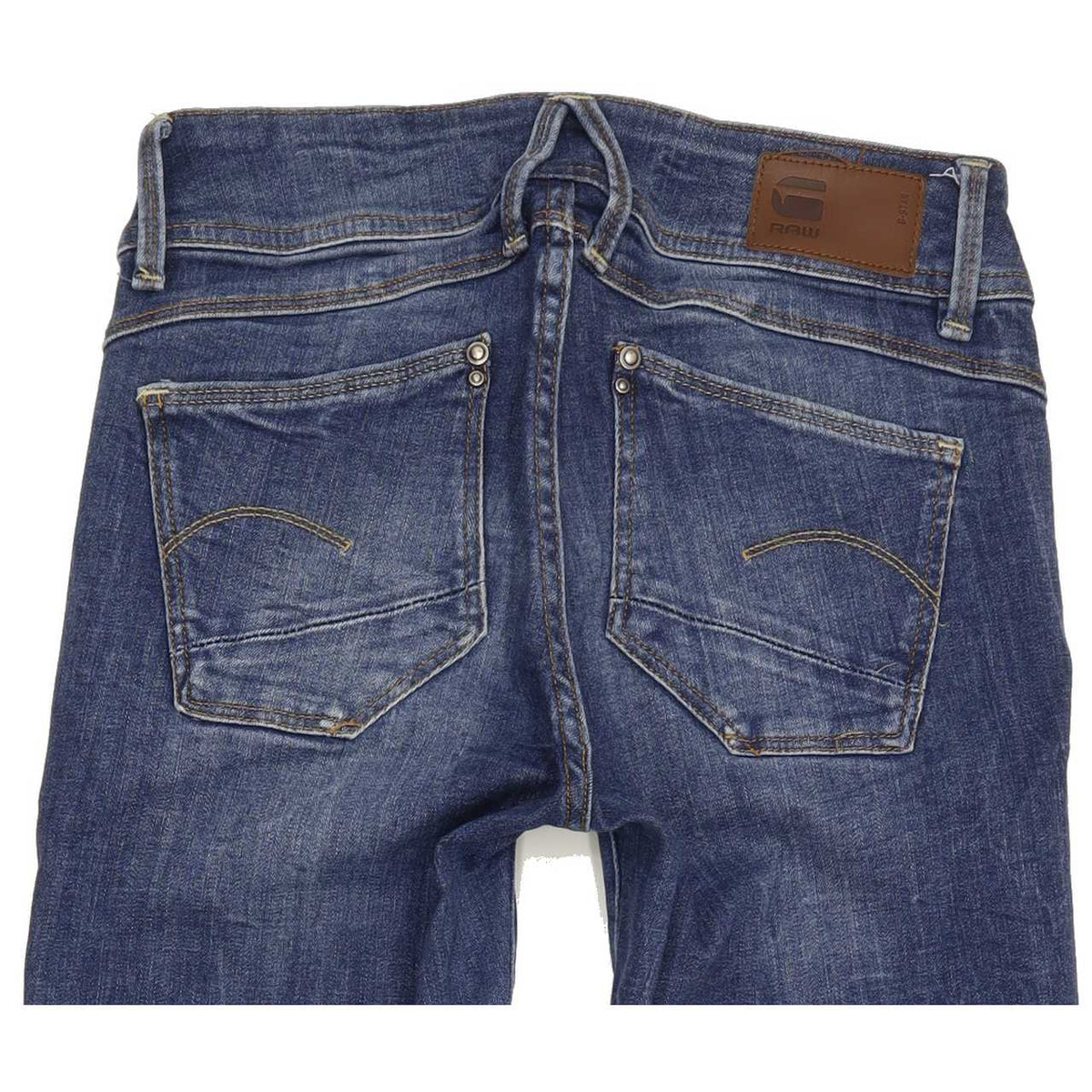 G-Star Lynn Mid Women Blue Skinny Slim Stretch Jeans W26 L27