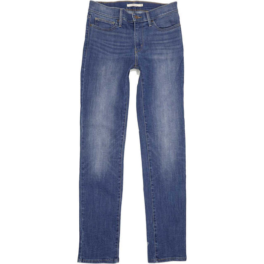 Levi's Slimming Women Blue Straight Regular Stretch Jeans W28 L32