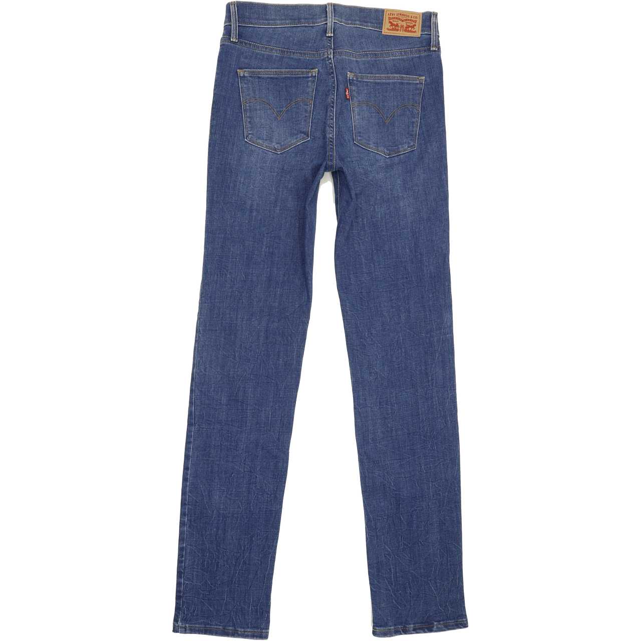 Levi's Slimming Women Blue Straight Regular Stretch Jeans W28 L32