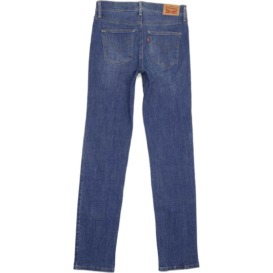 Levi's Slimming Women Blue Straight Regular Stretch Jeans W28 L32