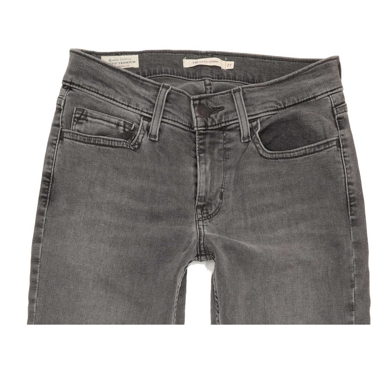 Levi's 710 Women Grey Skinny Regular Jeans W27 L31