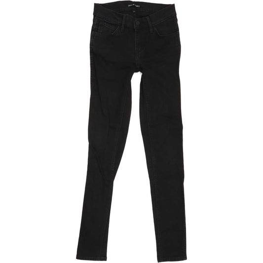 Levi's Line 8 Women Black Skinny Regular Stretch Jeans W24 L29
