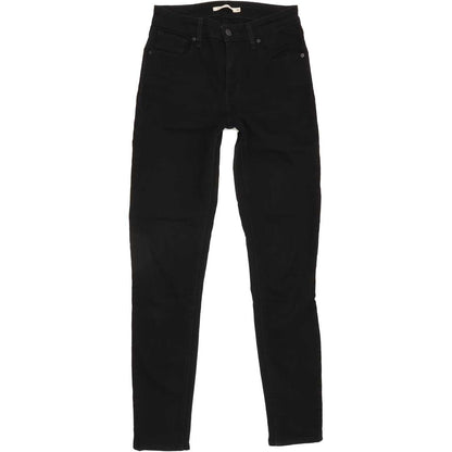 Levi's 721 High Rise Women Black Skinny Stretch Jeans W26 L29