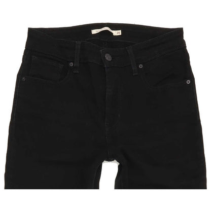Levi's 721 High Rise Women Black Skinny Stretch Jeans W26 L29