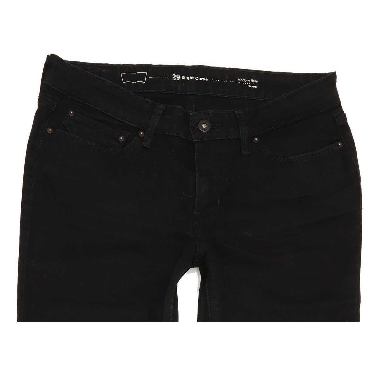 Levi's Slight Curve Women Black Skinny Slim Stretch Jeans W29 L30