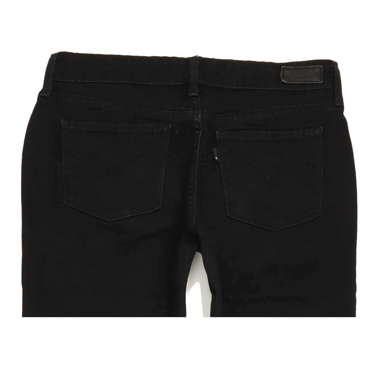 Levi's Slight Curve Women Black Skinny Slim Stretch Jeans W29 L30