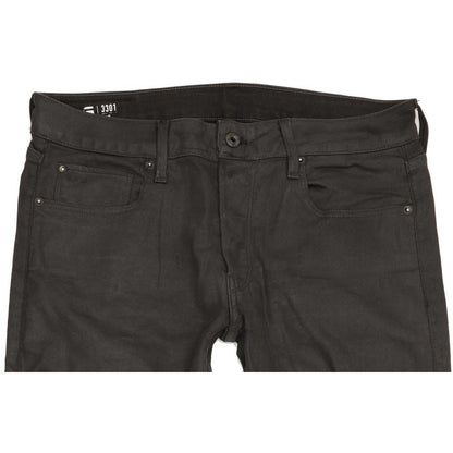 G-Star 3301 Men Grey Straight Slim Stretch Jeans W33 L31