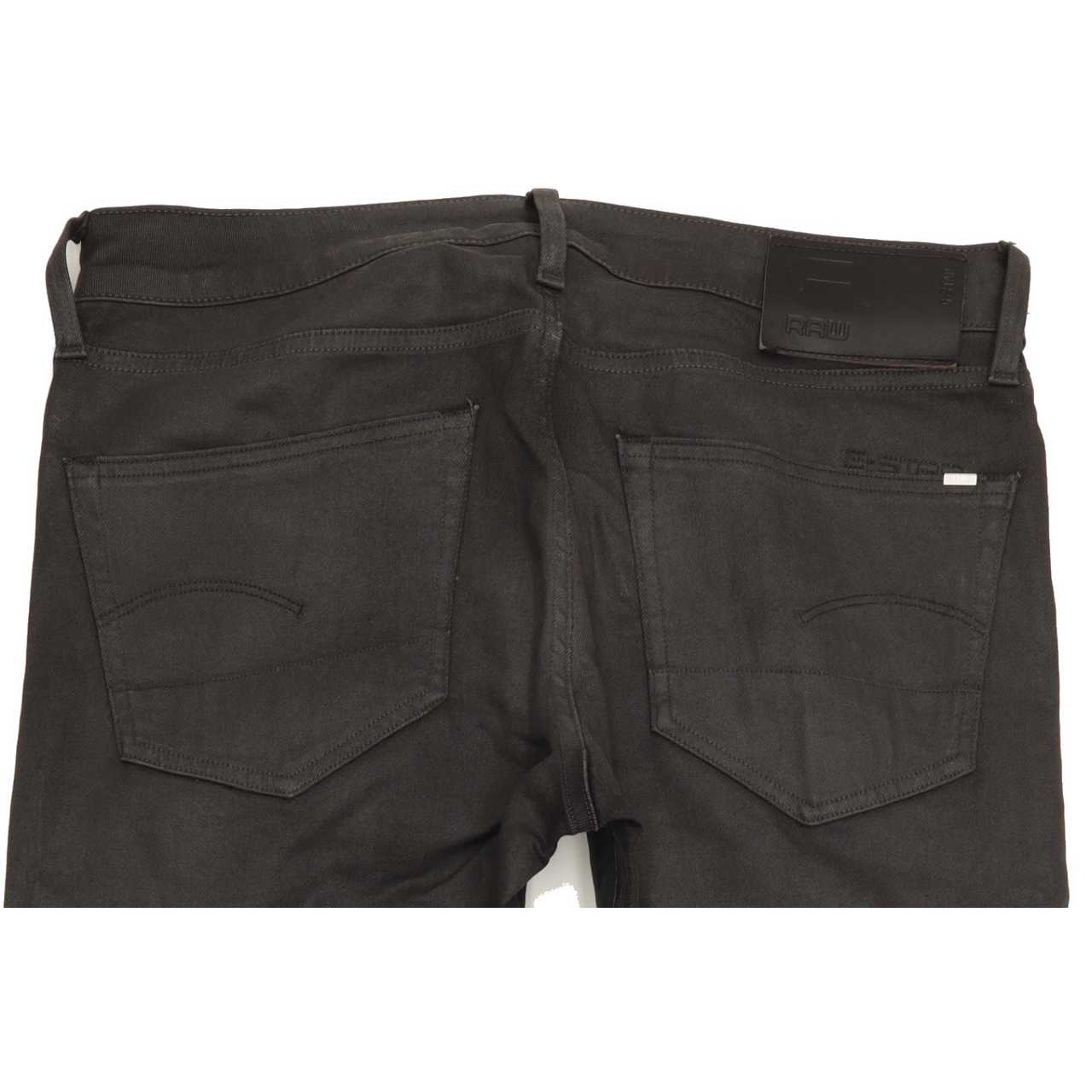 G-Star 3301 Men Grey Straight Slim Stretch Jeans W33 L31