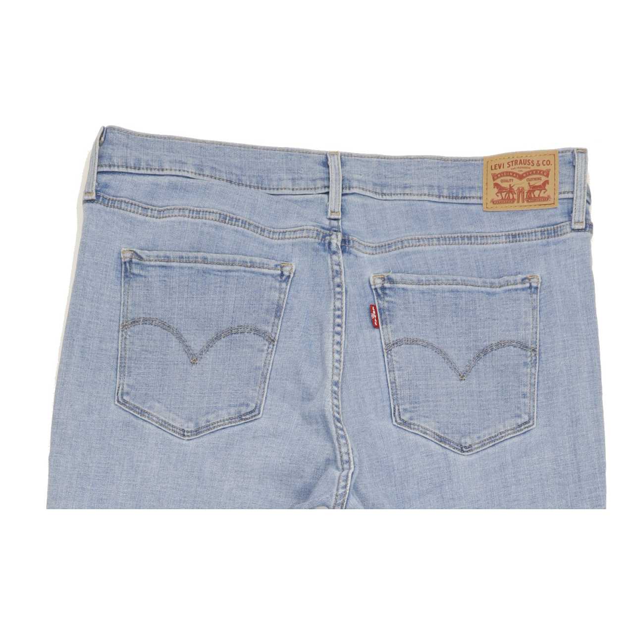 Levi's 312 Shaping Women Blue Straight Slim Stretch Jeans W32 L30