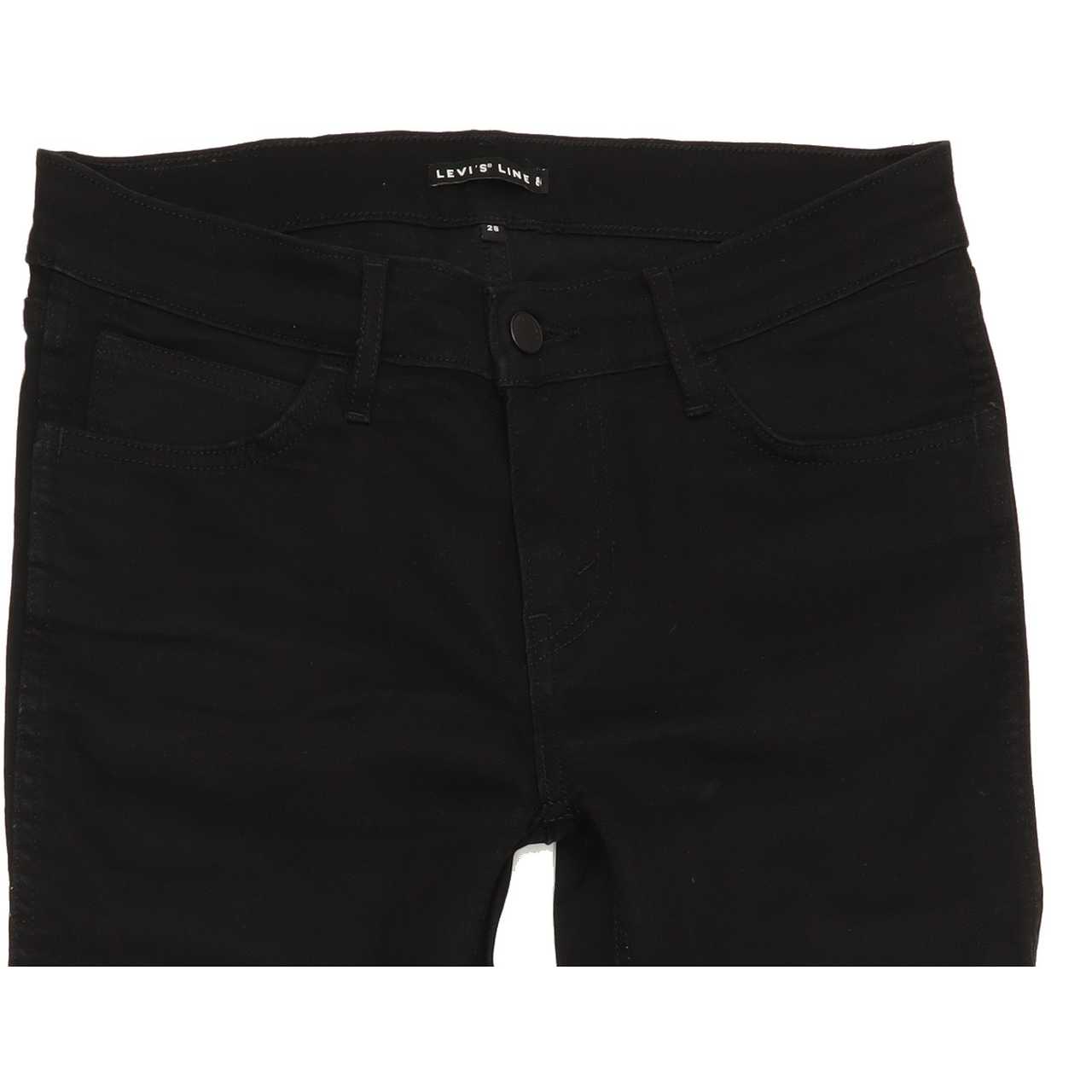 Levi's Line 8 Men Black Skinny Regular Stretch Jeans W28 L29