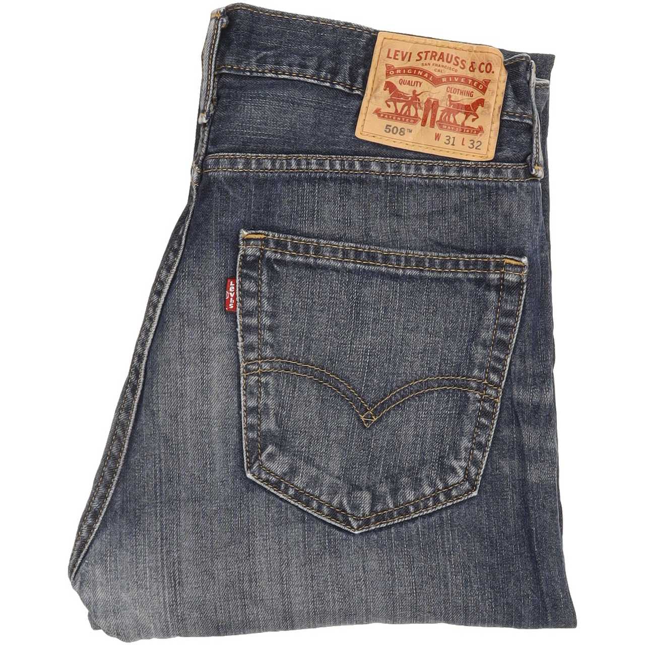 Levi's 508 Men Blue Tapered Slim Jeans W31 L32