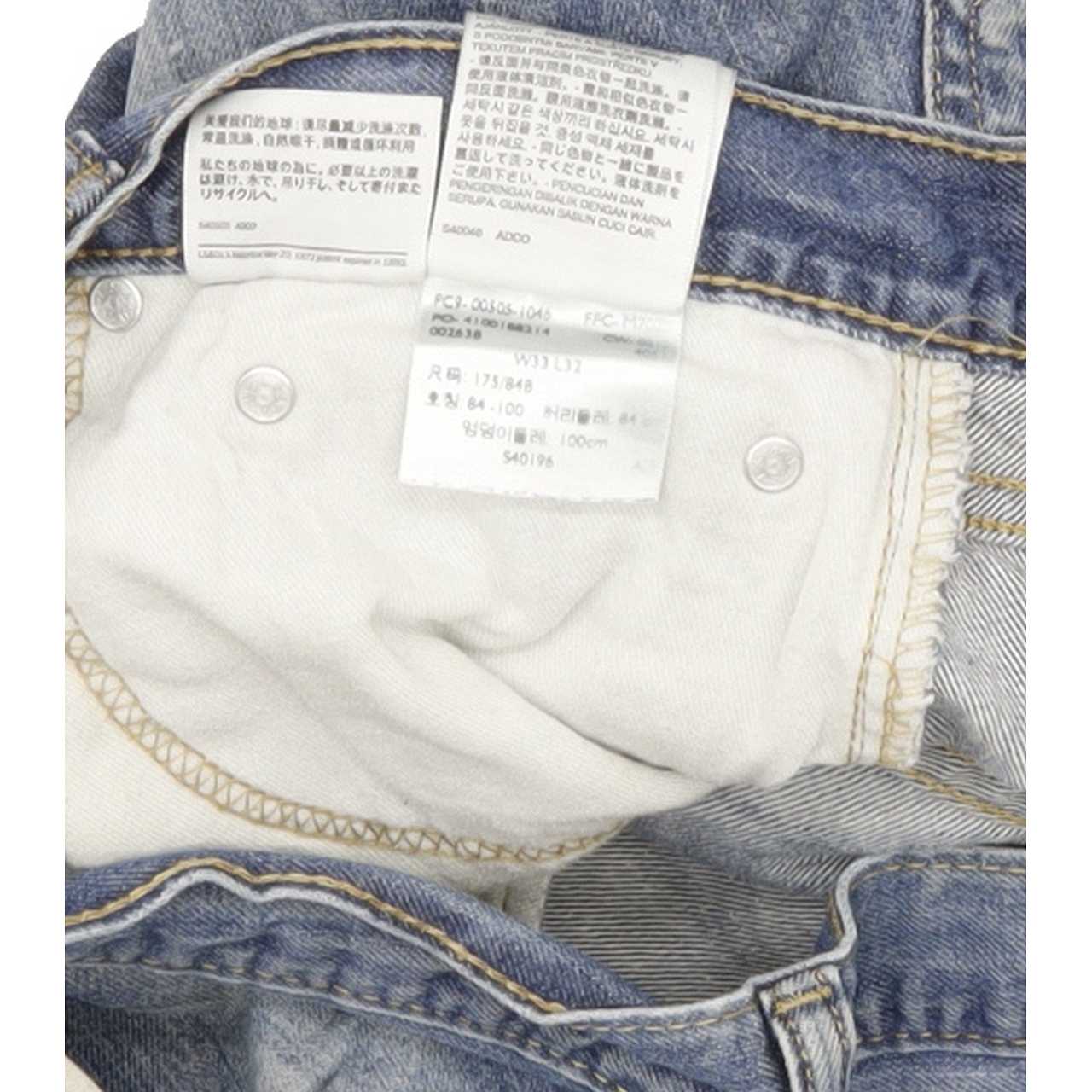 Levi's 505 Men Blue Straight Regular Jeans W33 L31