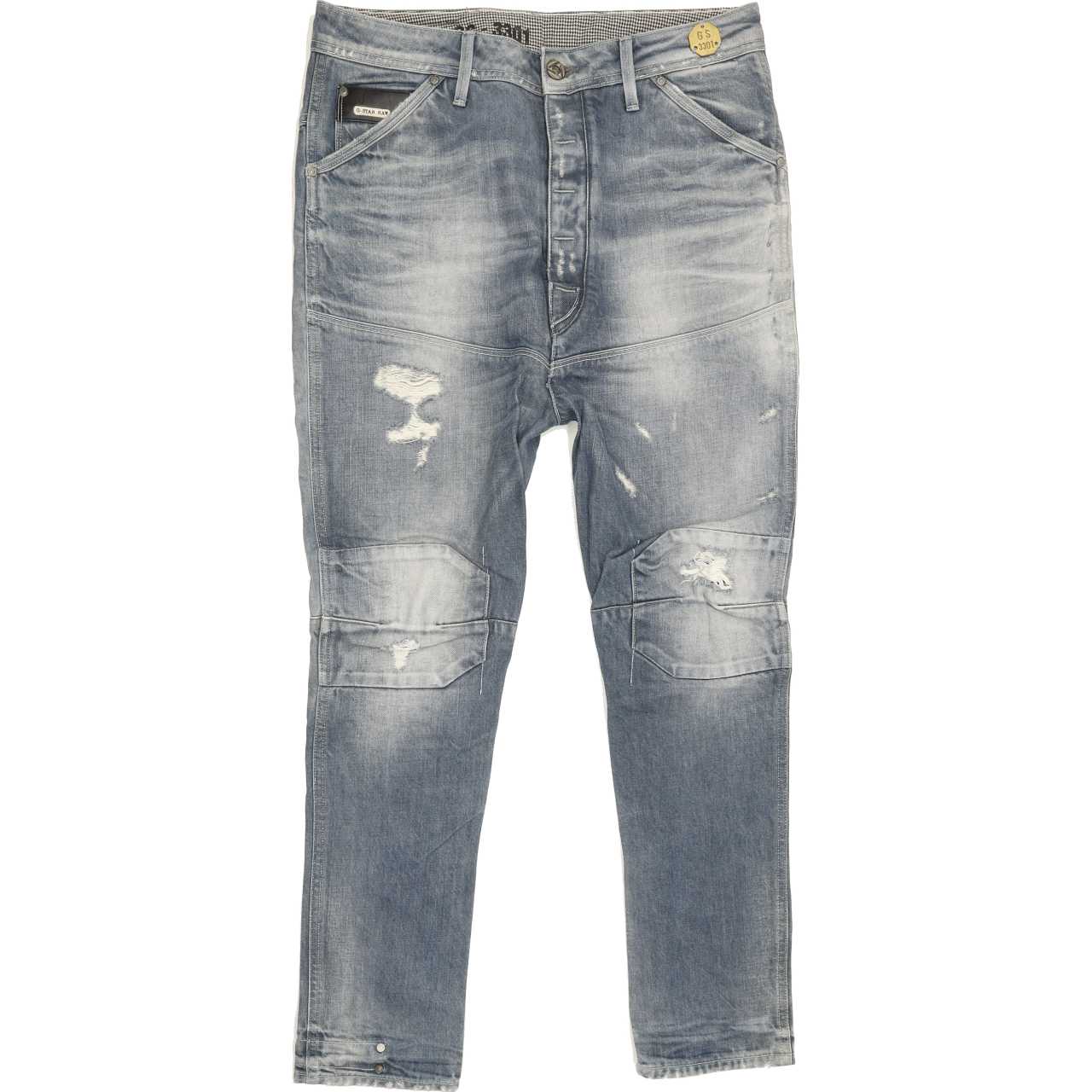 G-Star Dean Blue Tapered Loose Jeans High Waisted W28 L32