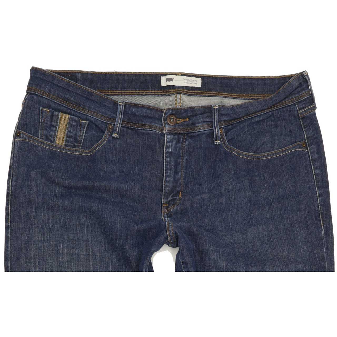 Levi's 512 Shaping Women Blue Straight Slim Jeans W36 L31