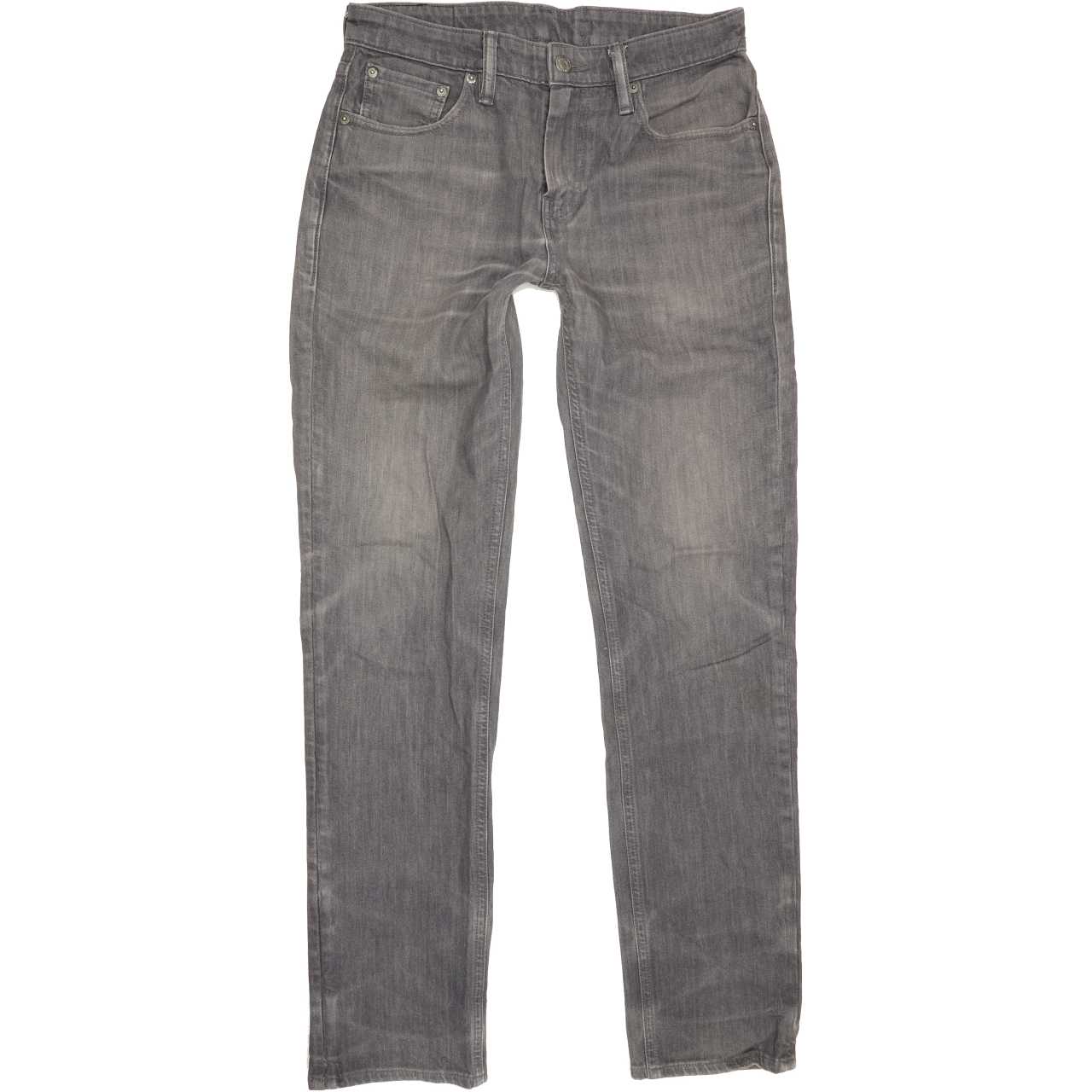 Levi's 511 Men Grey Straight Slim Stretch Jeans W30 L32