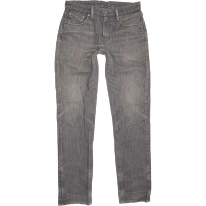 Levi's 511 Men Grey Straight Slim Stretch Jeans W30 L32