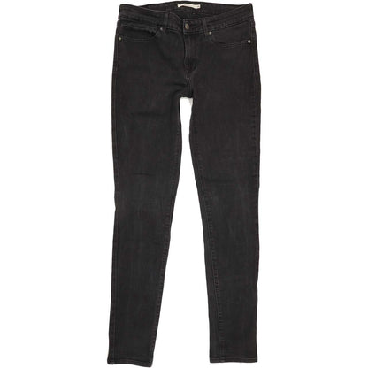 Levi's 711 Women Black Skinny Regular Stretch Jeans W29 L31