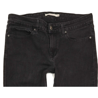 Levi's 711 Women Black Skinny Regular Stretch Jeans W29 L31