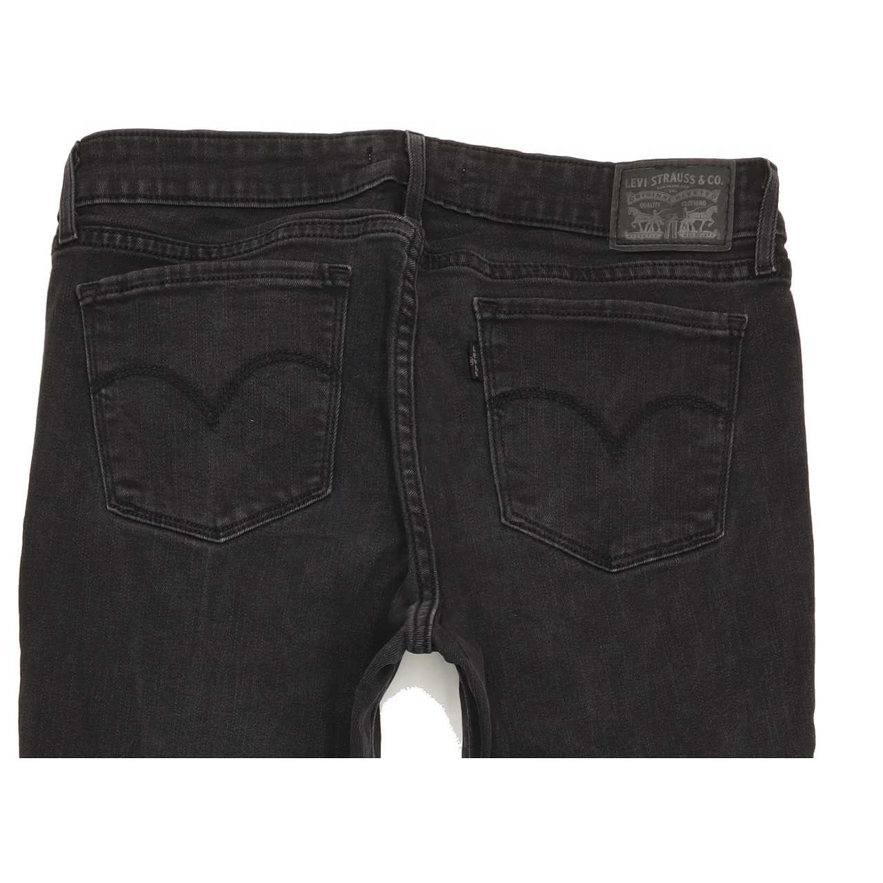 Levi's 711 Women Black Skinny Regular Stretch Jeans W29 L31
