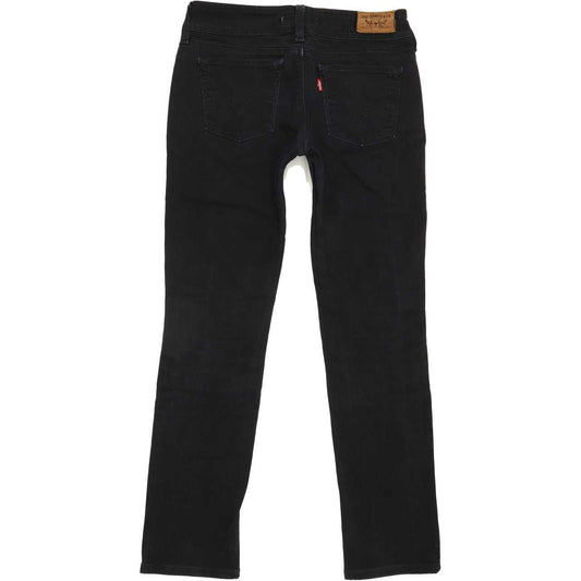 Levi's 571 Women Black Straight Slim Stretch Jeans W29 L29